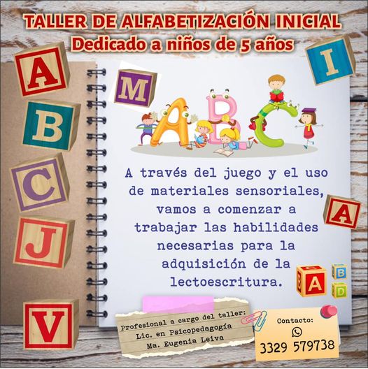 Taller De Alfabetización Inicial - Baradero Te Informa