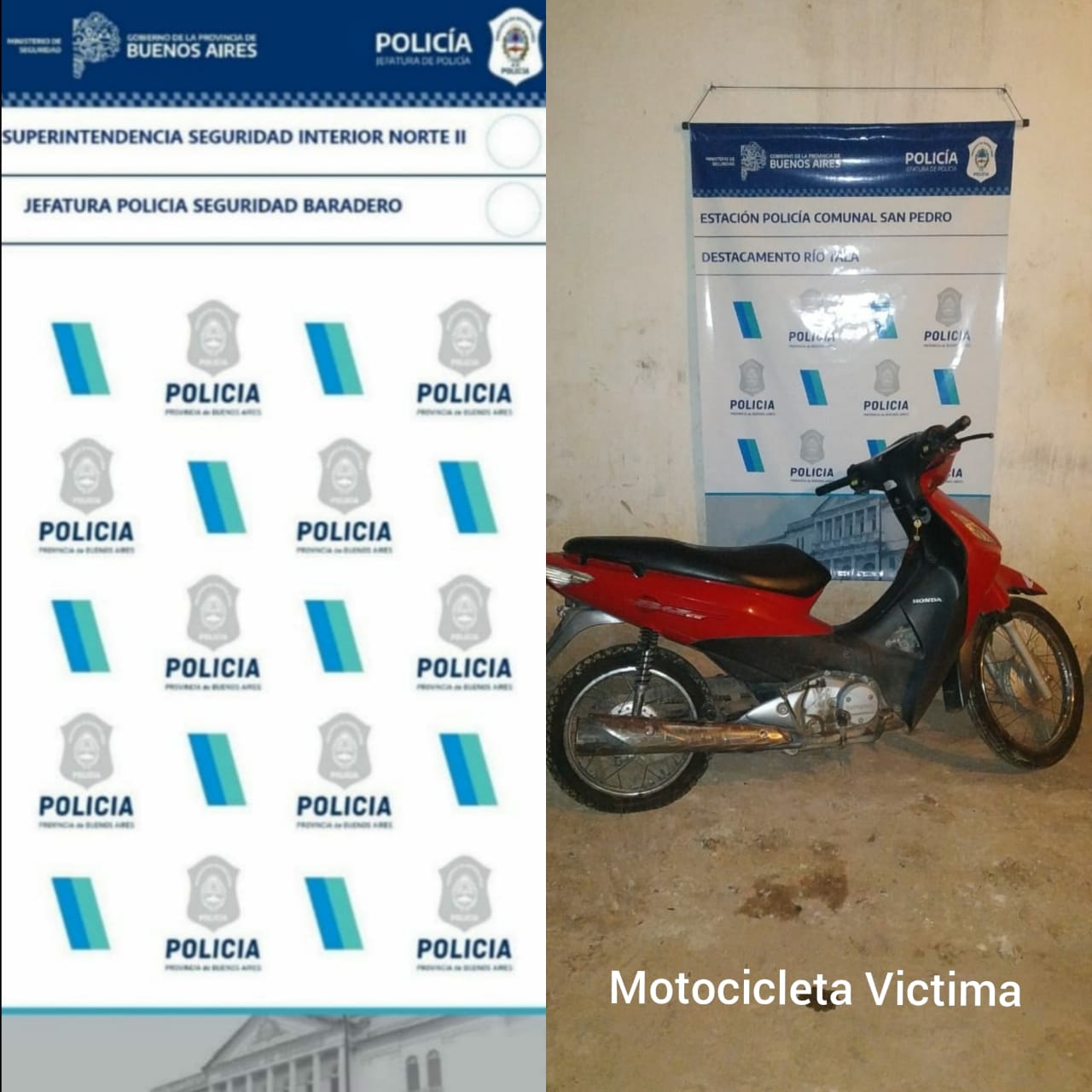 Policiales: Roban una moto, y los aprehenden en Río Tala