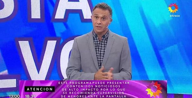 Sergio Lapegüe regresó a la televisión tras vencer al coronavirus
