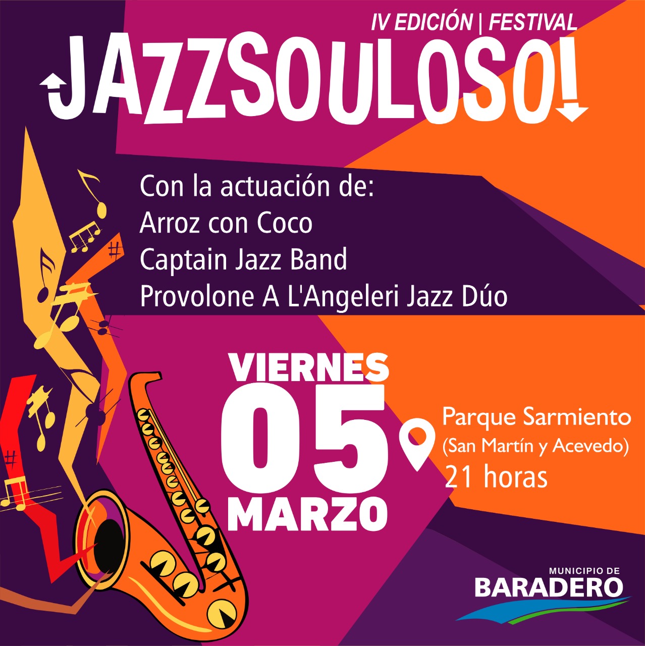 #DisfrutáBaraderoTodoElAño | Se viene el Festival de Jazz & Soul en el Parque Sarmiento