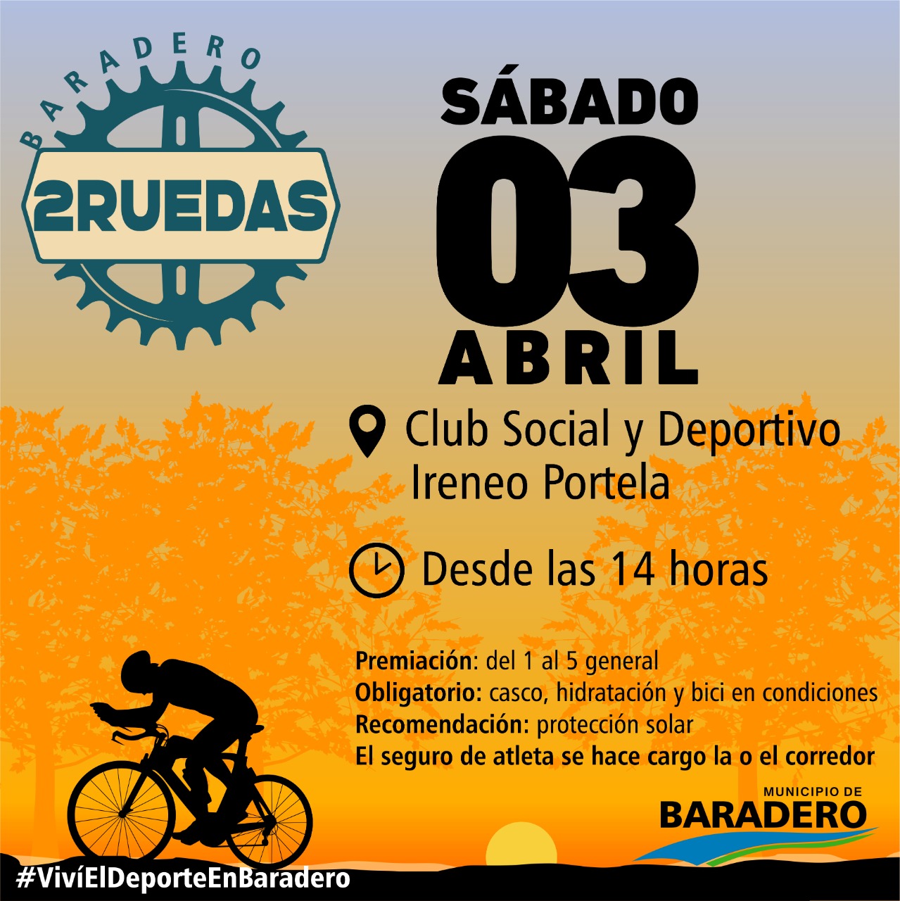 #VivíElDeporteEnBaradero | Este fin de semana se reprograma el evento de ciclismo Baradero en 2 Ruedas y el Encuentro de Kayaks