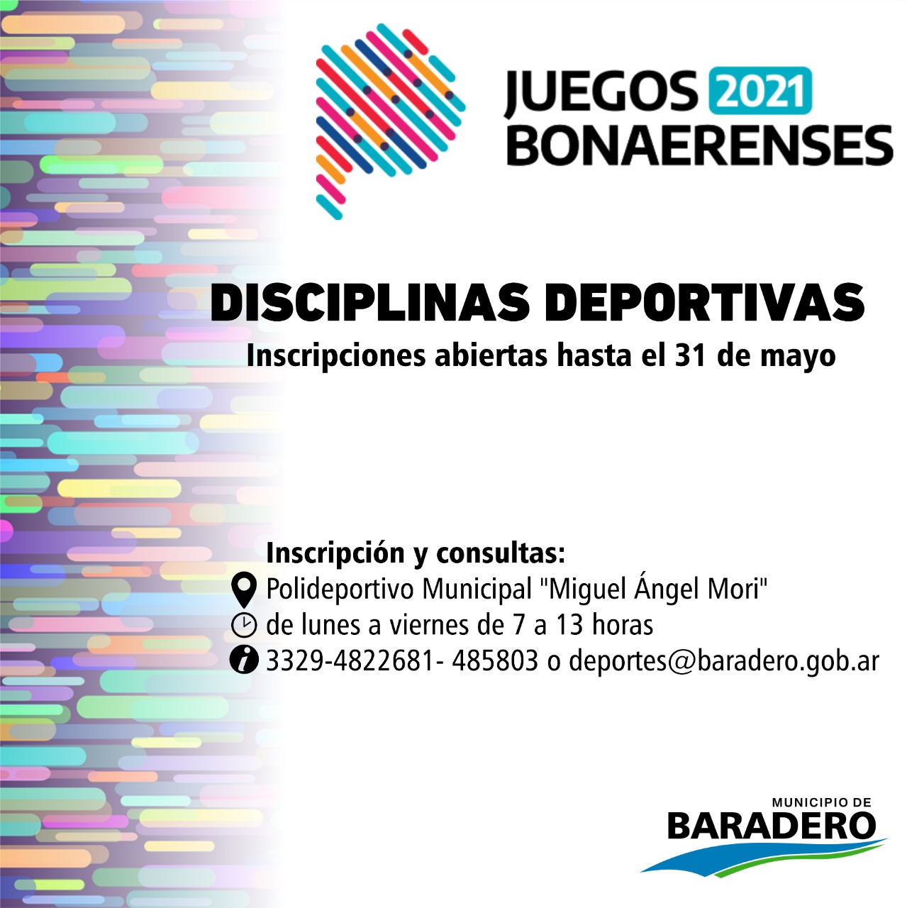 #JuegosBonaerenses2021 | Juegos Bonaerenses 2021: abiertas las inscripciones para las disciplinas culturales y deportivas