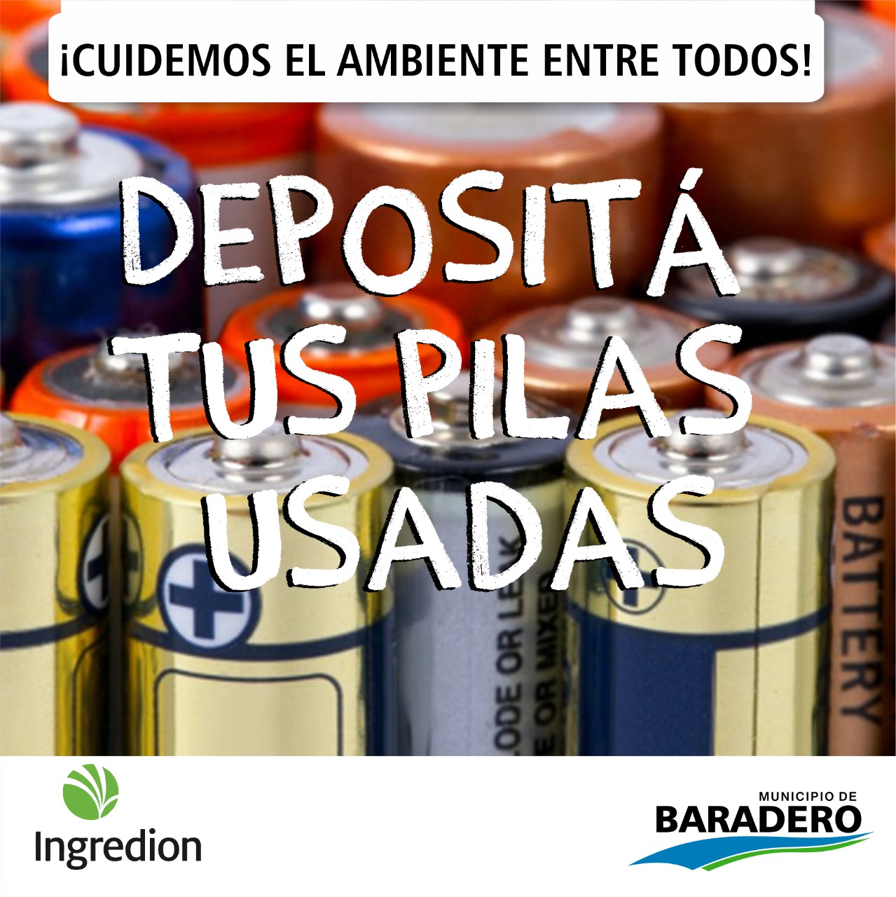 #Ambiente | Información sobre los puntos para depositar las pilas en desuso