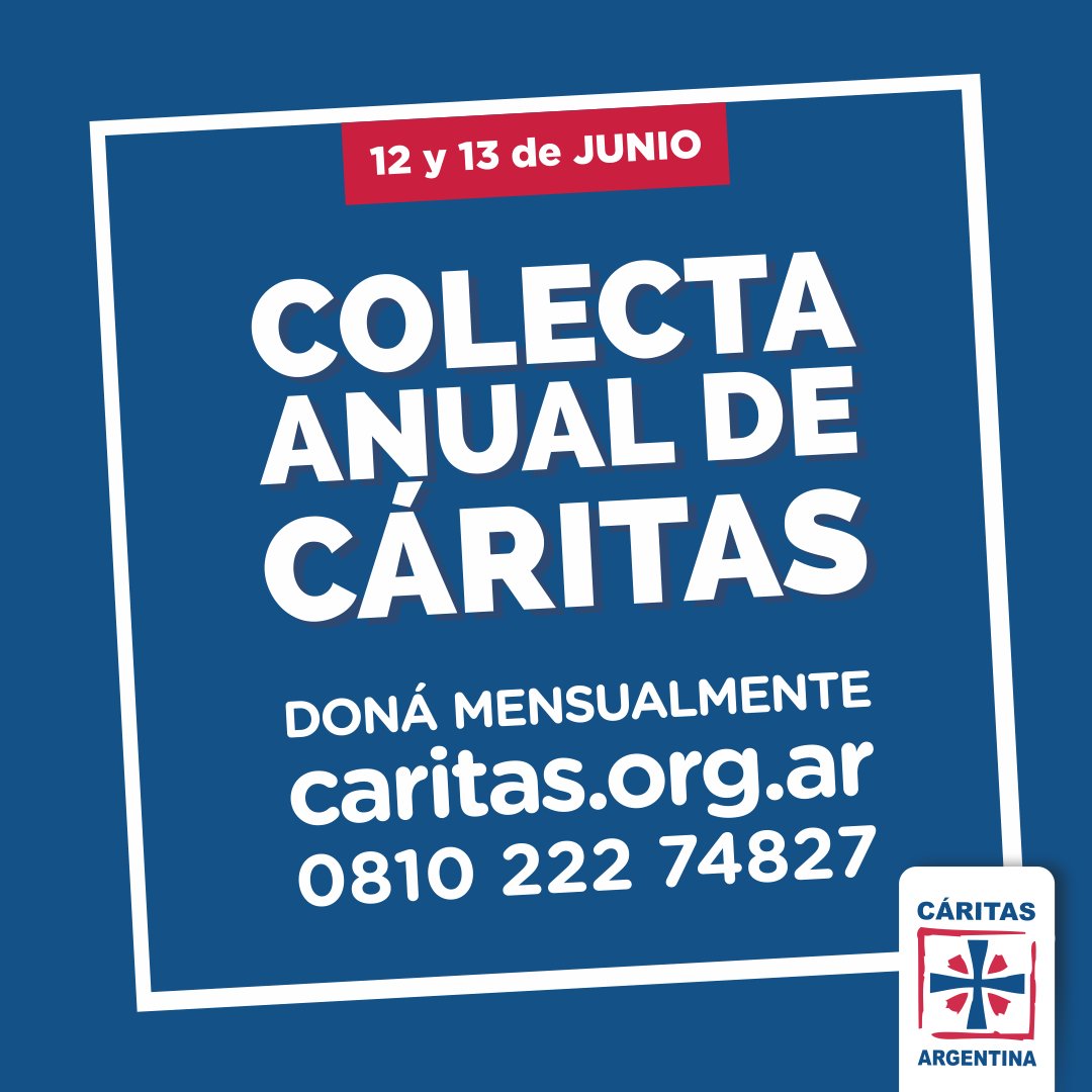 Con récord de ayuda distribuida, Cáritas Argentina lanza su tradicional Colecta Anual