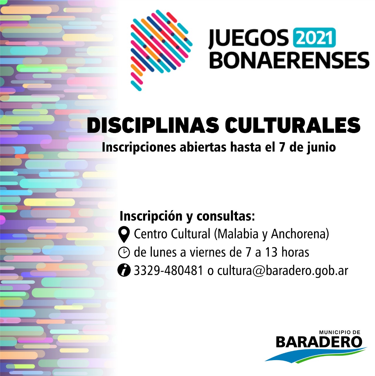 #Deporte #Cultura | Se extendió el periodo de inscripción para participar en los Juegos Bonaerenses 2021