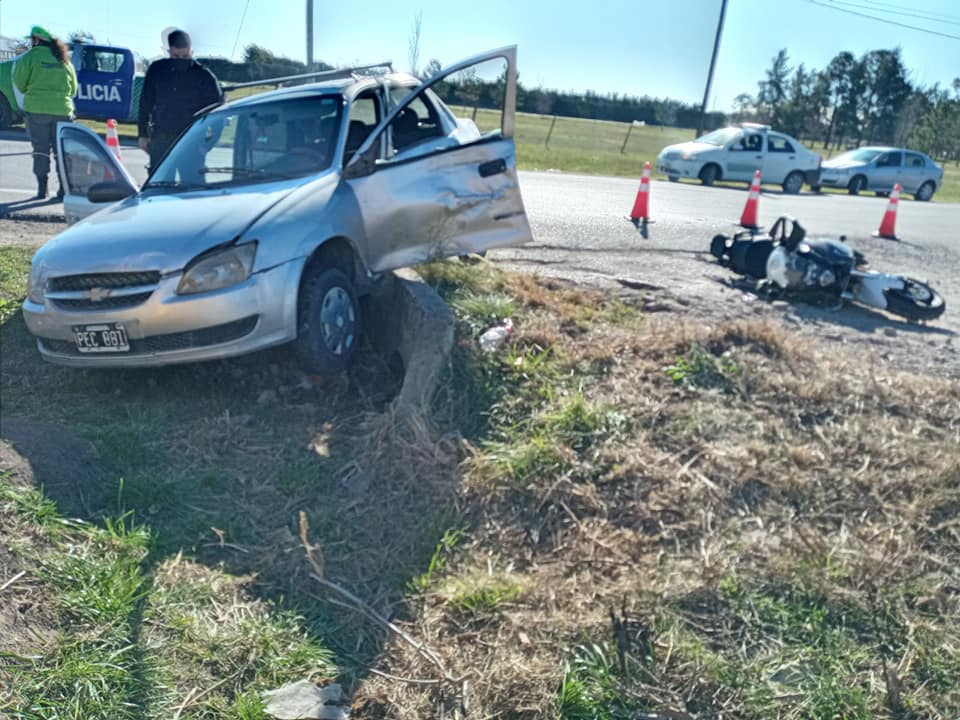 Policiales. Parte de prensa del accidente en el acceso a Baradero