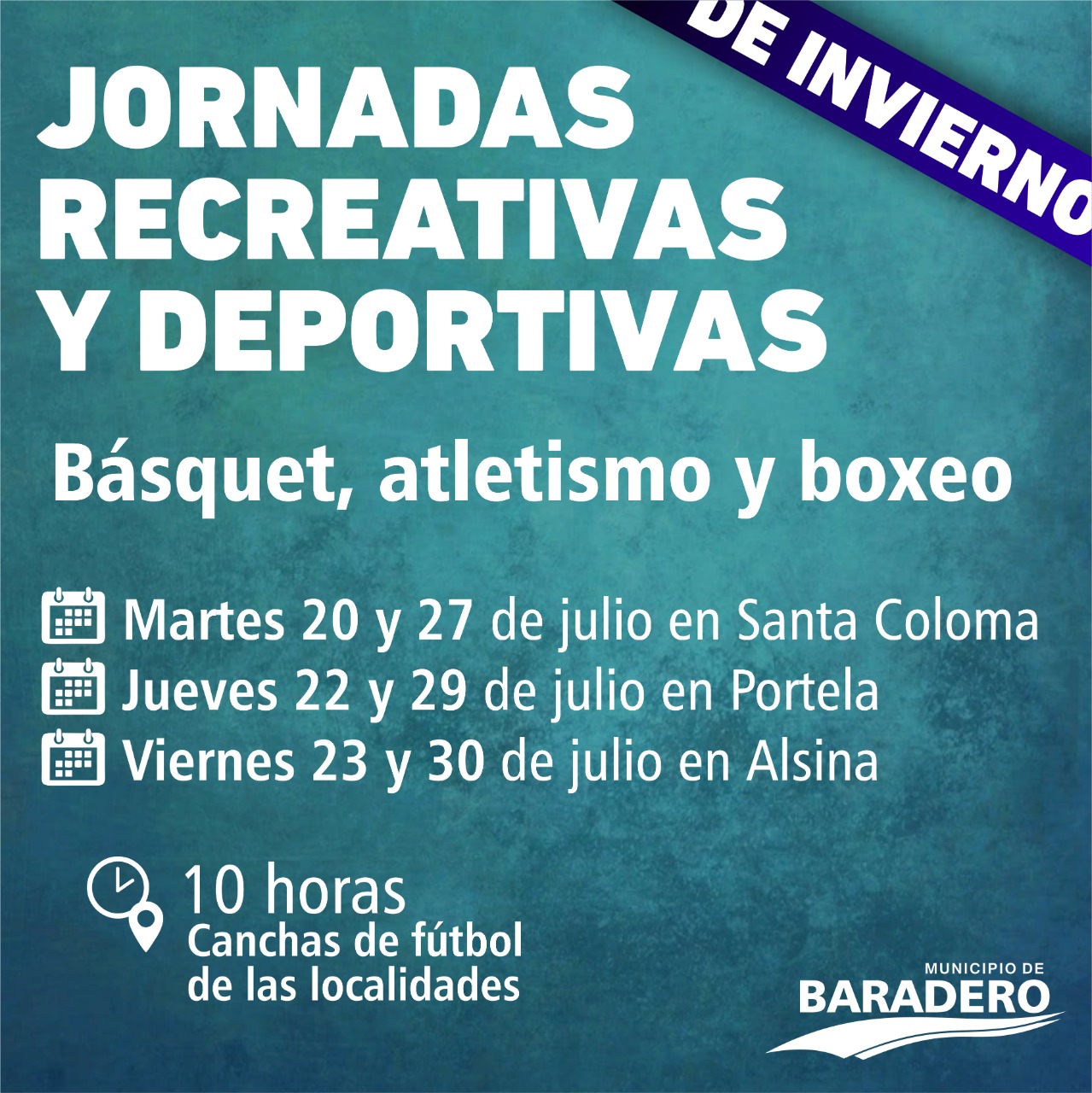 #VivíElDeporteEnBaradero | Jornadas recreativas y deportivas en Alsina, Portela y Santa Coloma