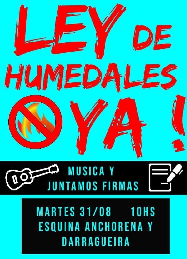 Música y firmas para detener las quemas y pedir por la ley de humedales