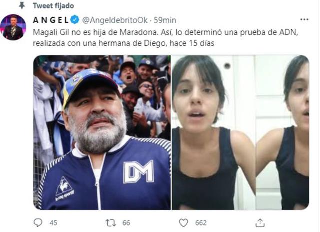 Se conoció el resultado de ADN de Magalí Gil, la joven que decía ser hija de Diego Maradona