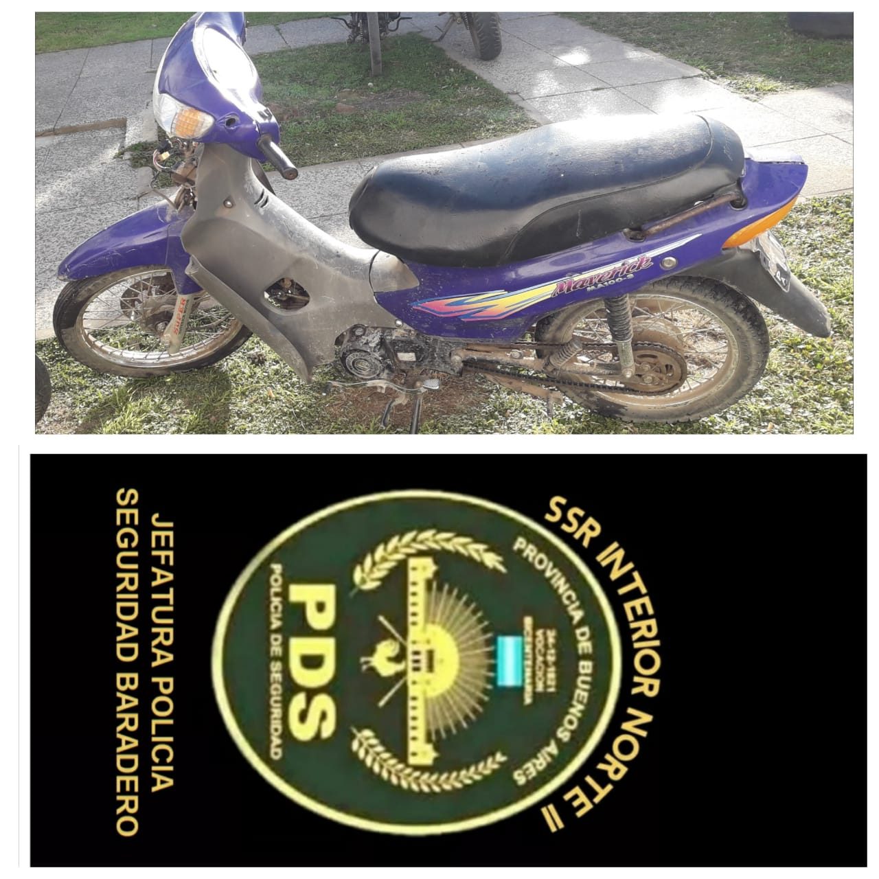 Policiales: Roban una moto y es recuperada esta mañana