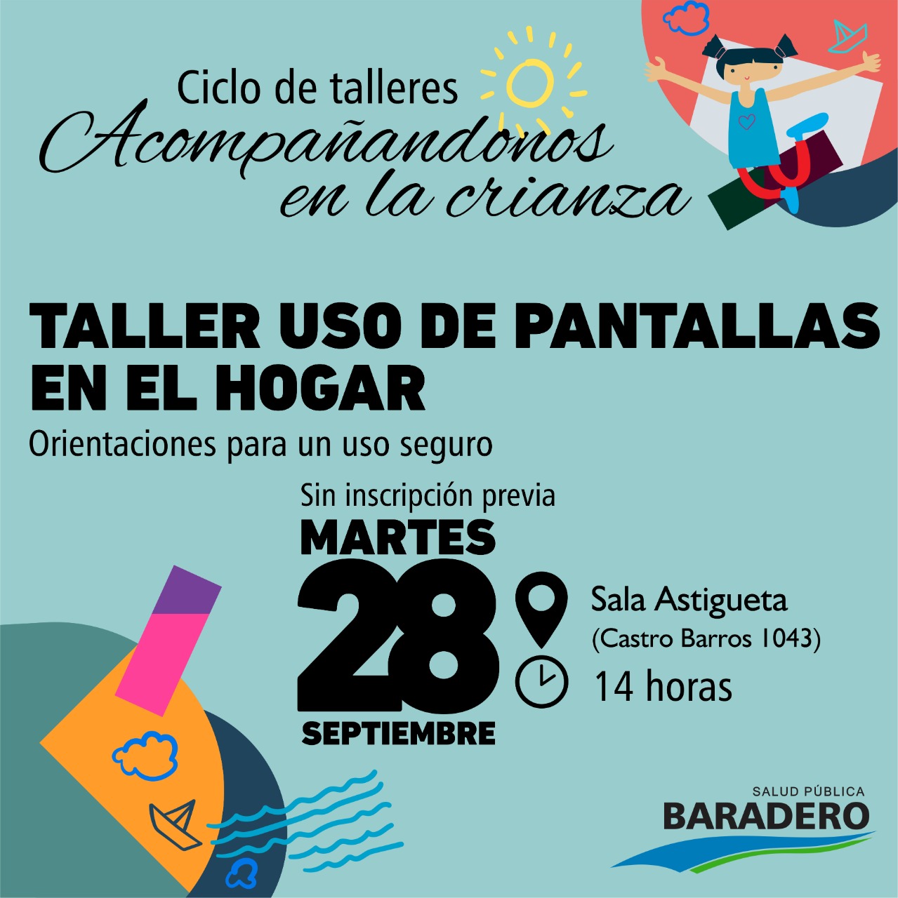 Ciclo de talleres “Acompañándonos en la crianza”: inicia con el taller de uso de pantallas en el hogar