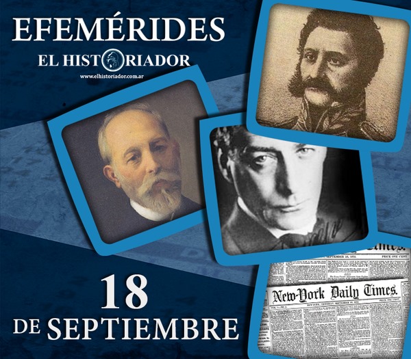 Efemérides: ¿Que pasó un 18 de Septiembre?