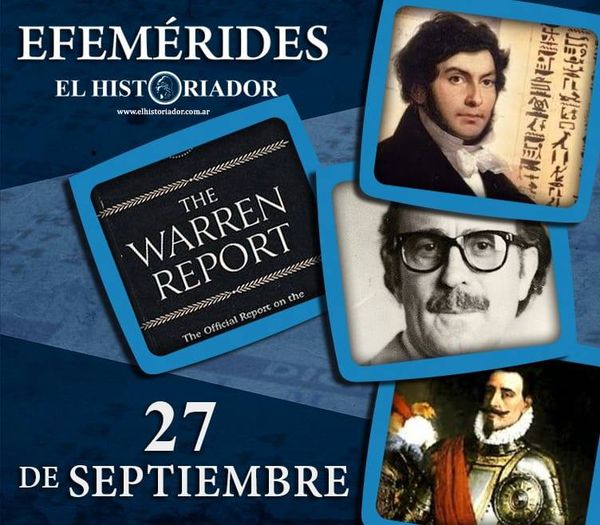 Efemérides: ¿Que pasó un 27 de Septiembre?