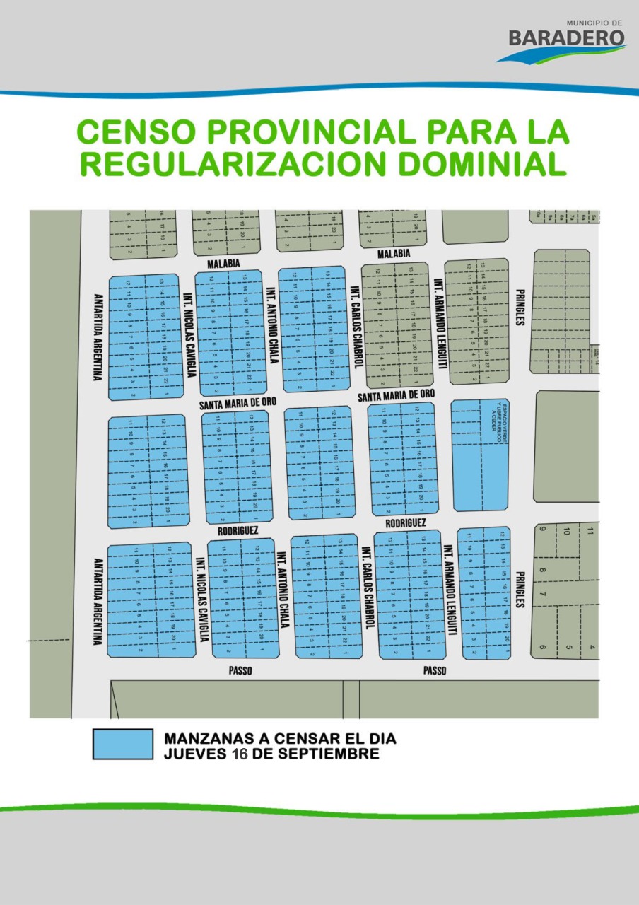 #Hábitat | Este jueves sigue el censo provincial para la regularización dominial
