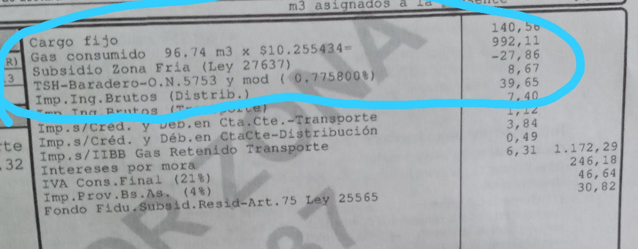 Gas: Comenzaron a llegar las boletas con descuento por zona fría