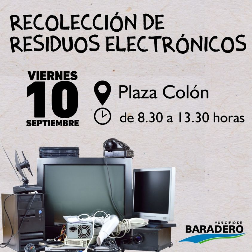#TrabajamosParaElFuturo | Este viernes se podrán depositar residuos eléctricos y electrónicos en la Plaza Colón