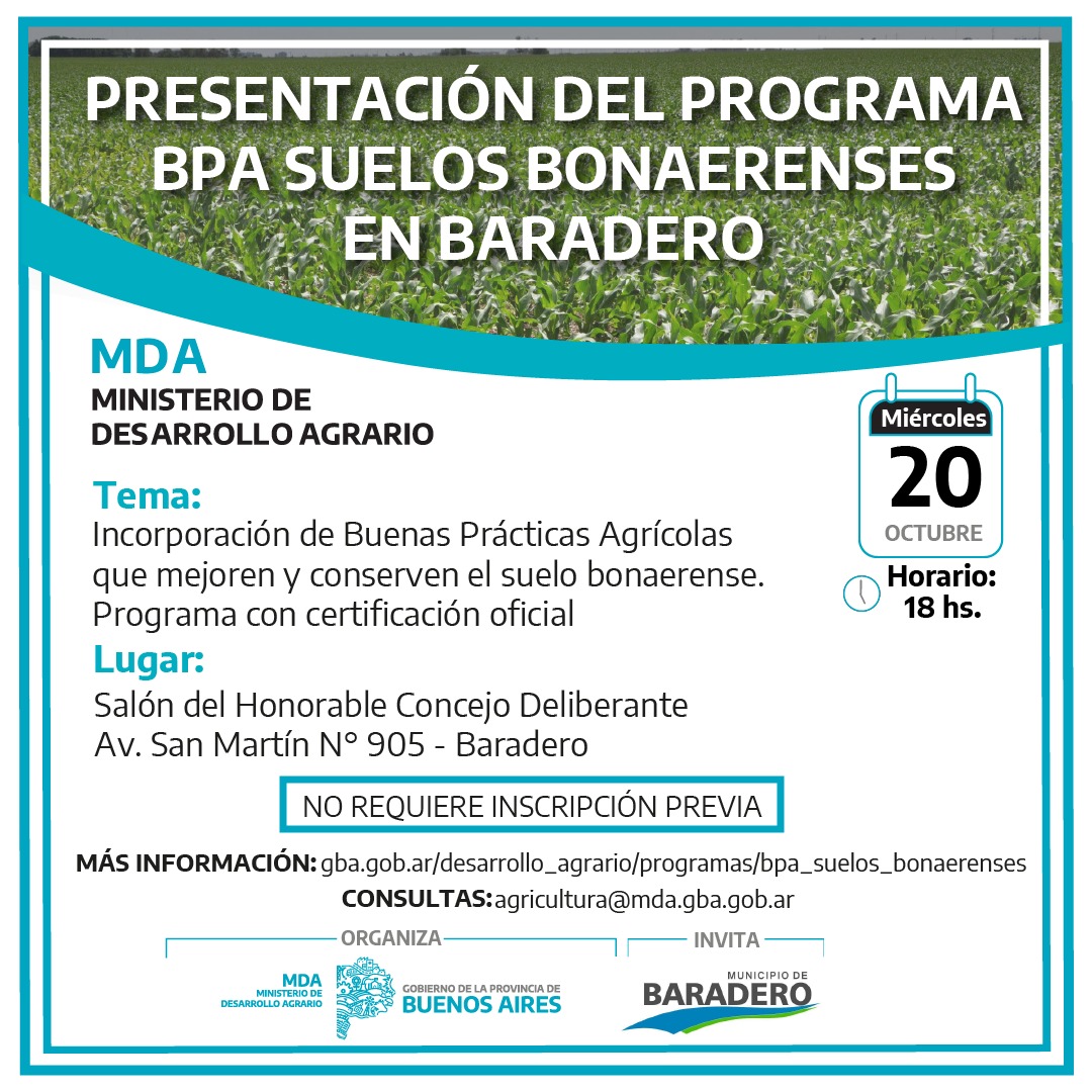 El Ministerio de Desarrollo Agrario, a cargo de Javier Rodríguez, dio inicio a un ciclo de charlas informativas, destinadas a productores y productoras donde se brindarán detalles del programa de buenas prácticas agrícolas y prevención de ETS.