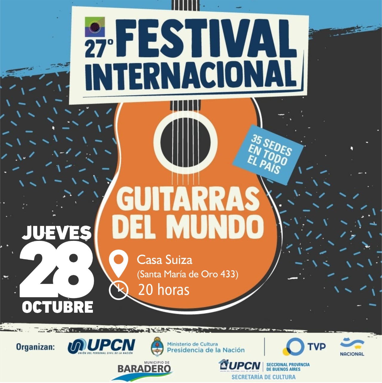 #DisfrutáBaraderoTodoElAño | Se viene la vigésima séptima edición del Festival Guitarras del Mundo 2021