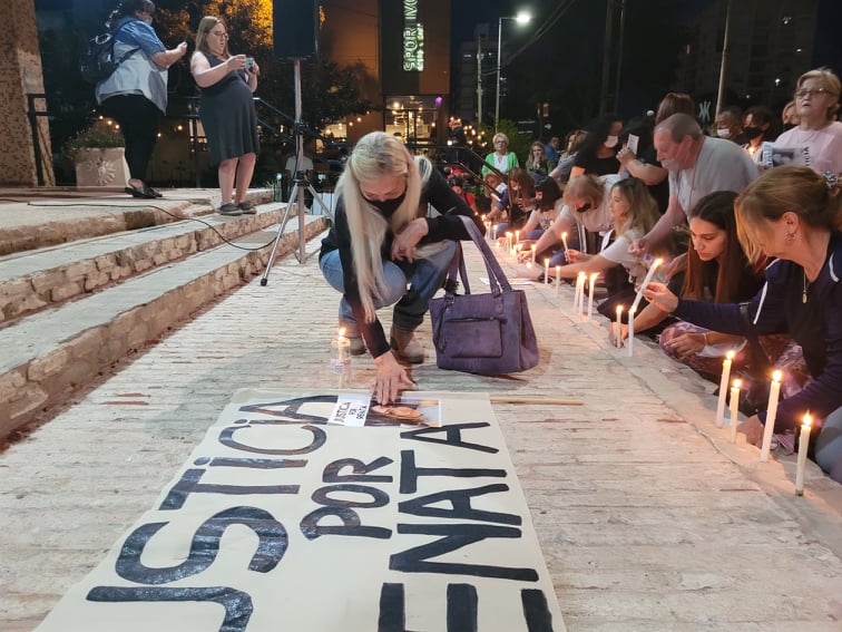 Marcha de las Velas. Aniversario de la muerte de Renata Panno