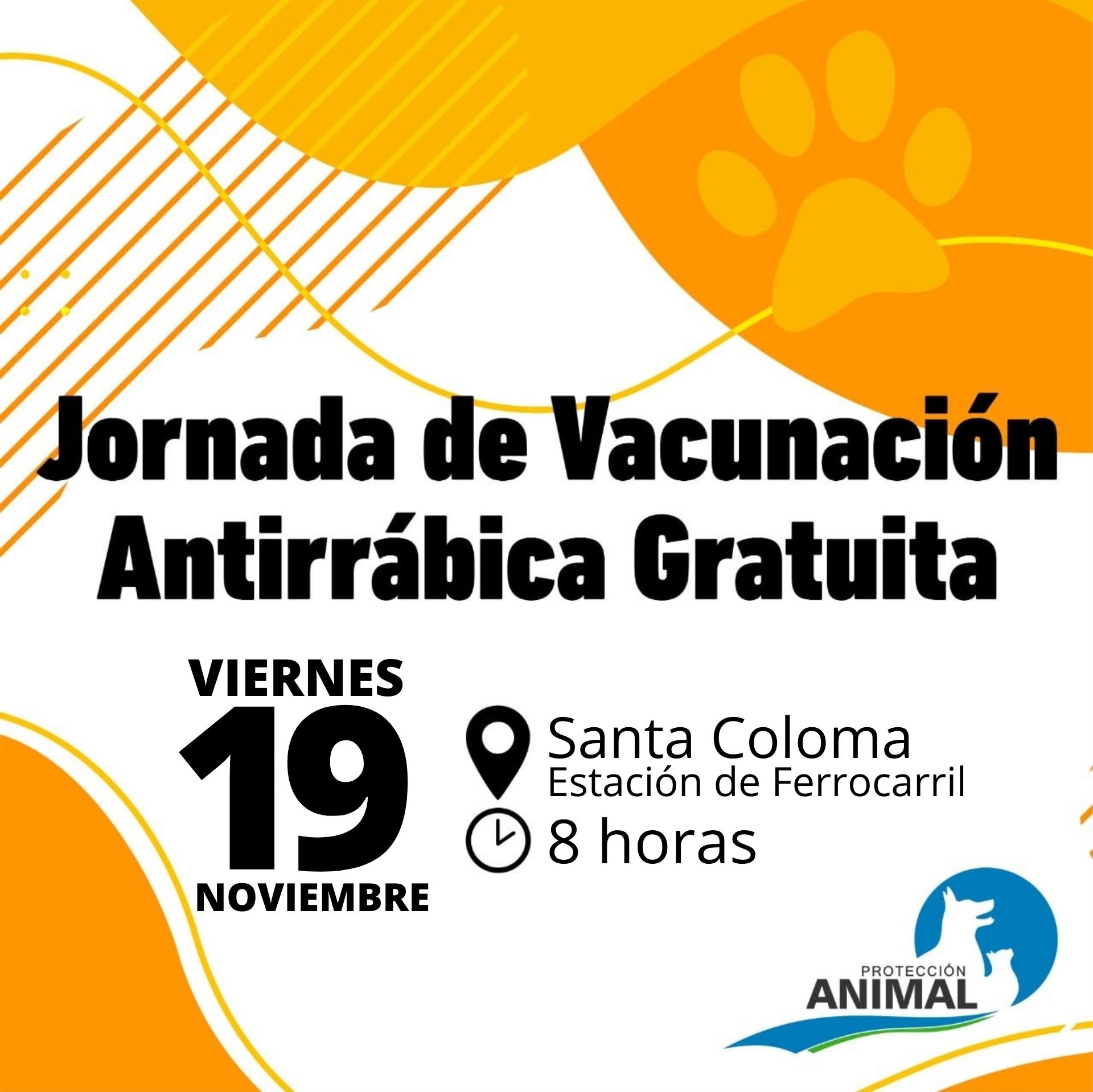 Jornada de vacunación antirrábica en Santa Coloma