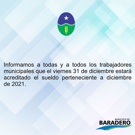 Información importante para trabajadoras y trabajadores municipales.