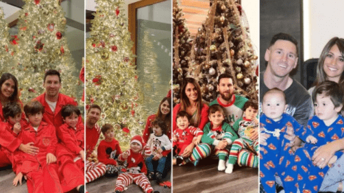 De la postal en el barrio con su mural al baile encandilado por Antonela Roccuzzo: así pasó la Navidad Lionel Messi