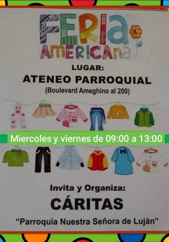 Megaferia de Cáritas Parroquia Luján de Baradero?????