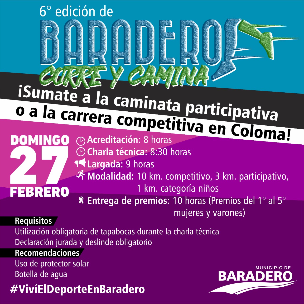 Se acerca otra edición de Baradero Corre y Camina ??‍♀️??‍♂️