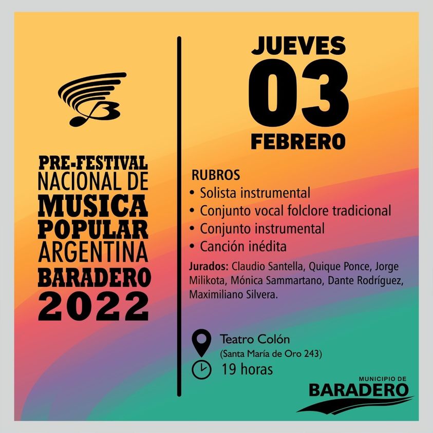 La primer noche del Pre Festival dará su inicio en el Teatro Colon