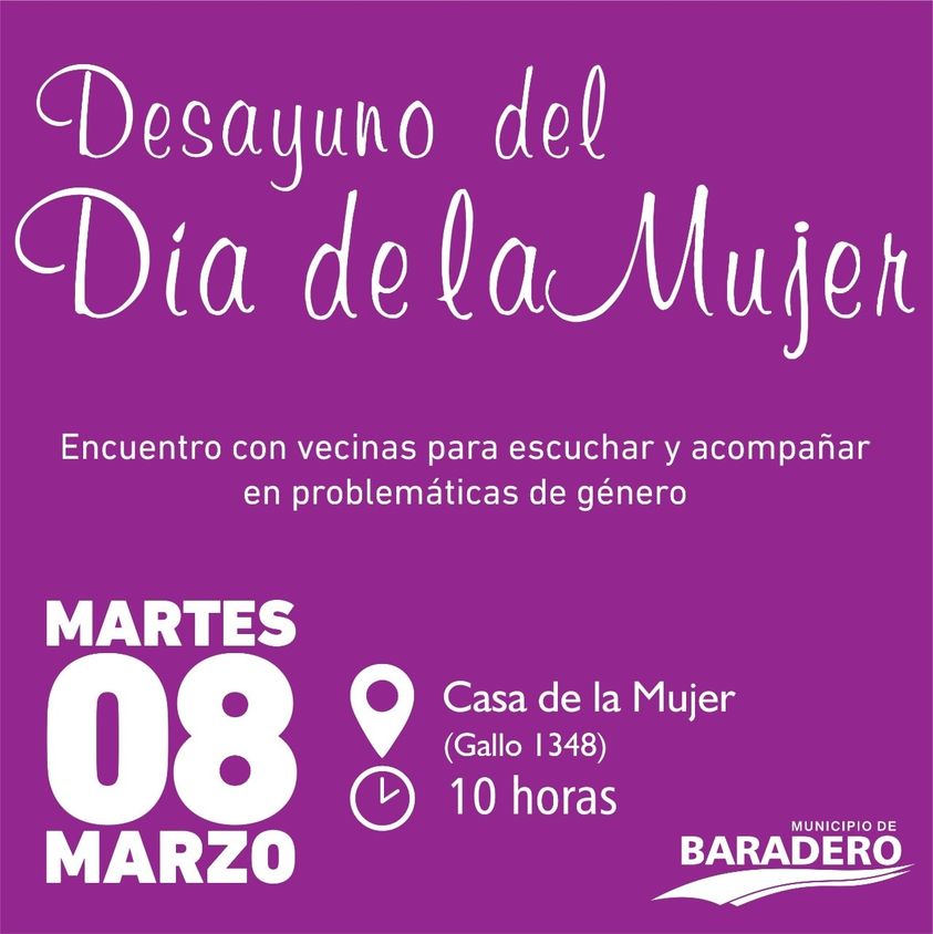 Desayuno en la Casa de la Mujer