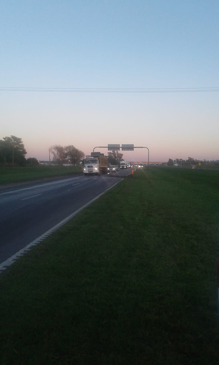Choque en cadena, esta madrugada en ruta 9