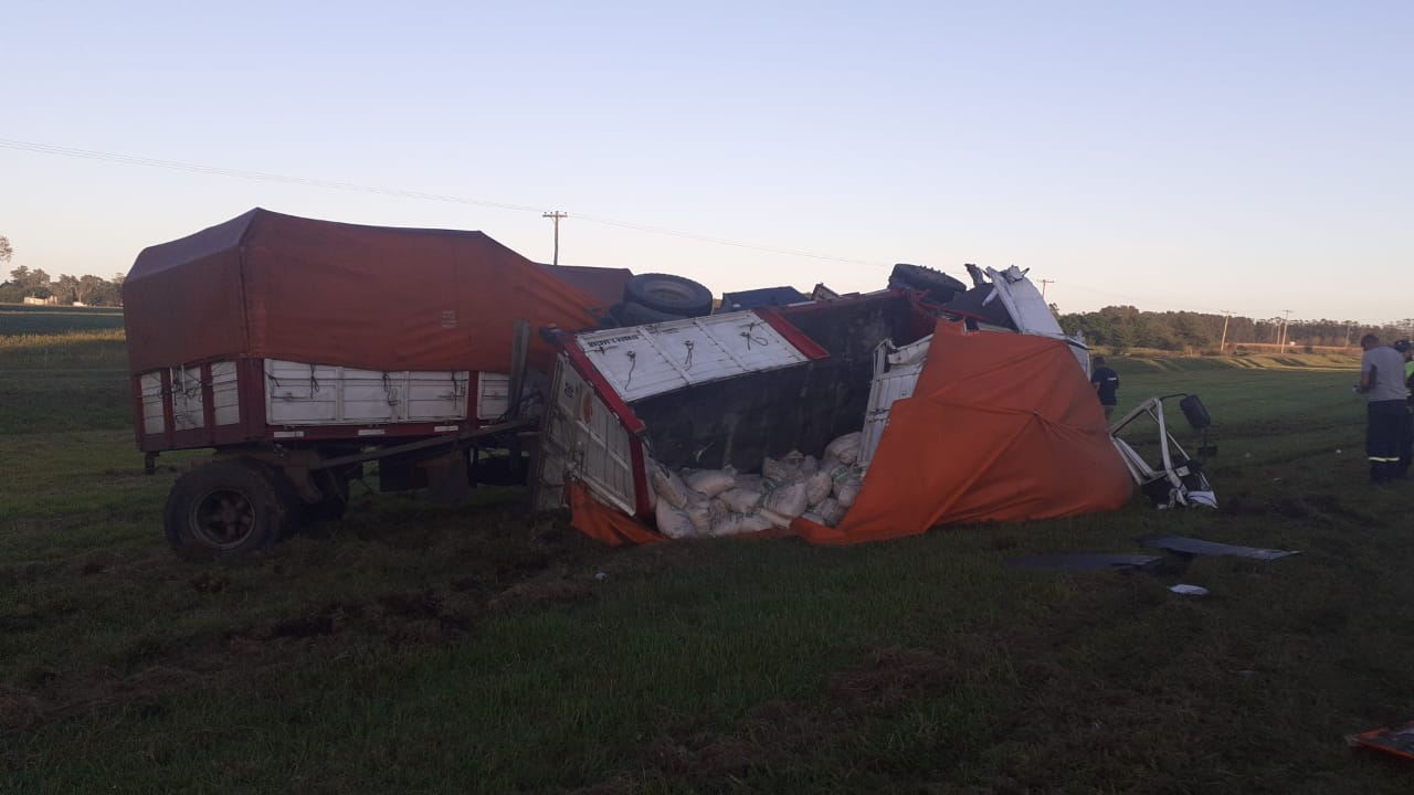 Vuelco de un camión