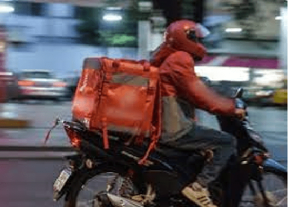 Le robaron a un delivery toda la recaudación de la noche.