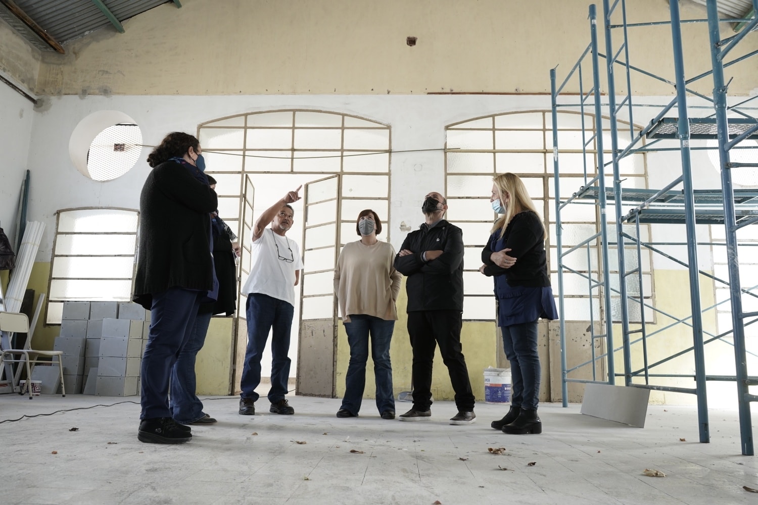 El intendente recorrió las obras que se llevan adelante en las instituciones educativas