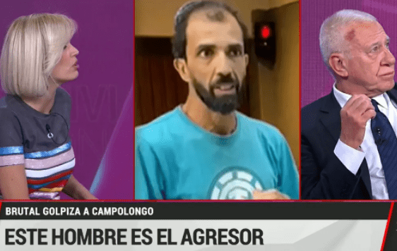 Brutal golpiza al periodista Carlos Campolongo del programa de Viviana Canosa