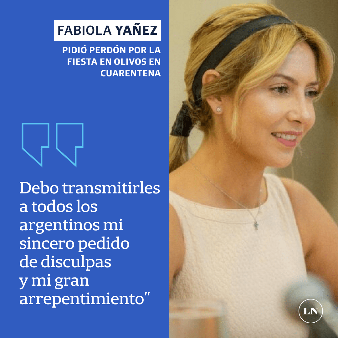 FABIOLA YAÑEZ pidió perdón por la fiesta en Olivos en cuarentena