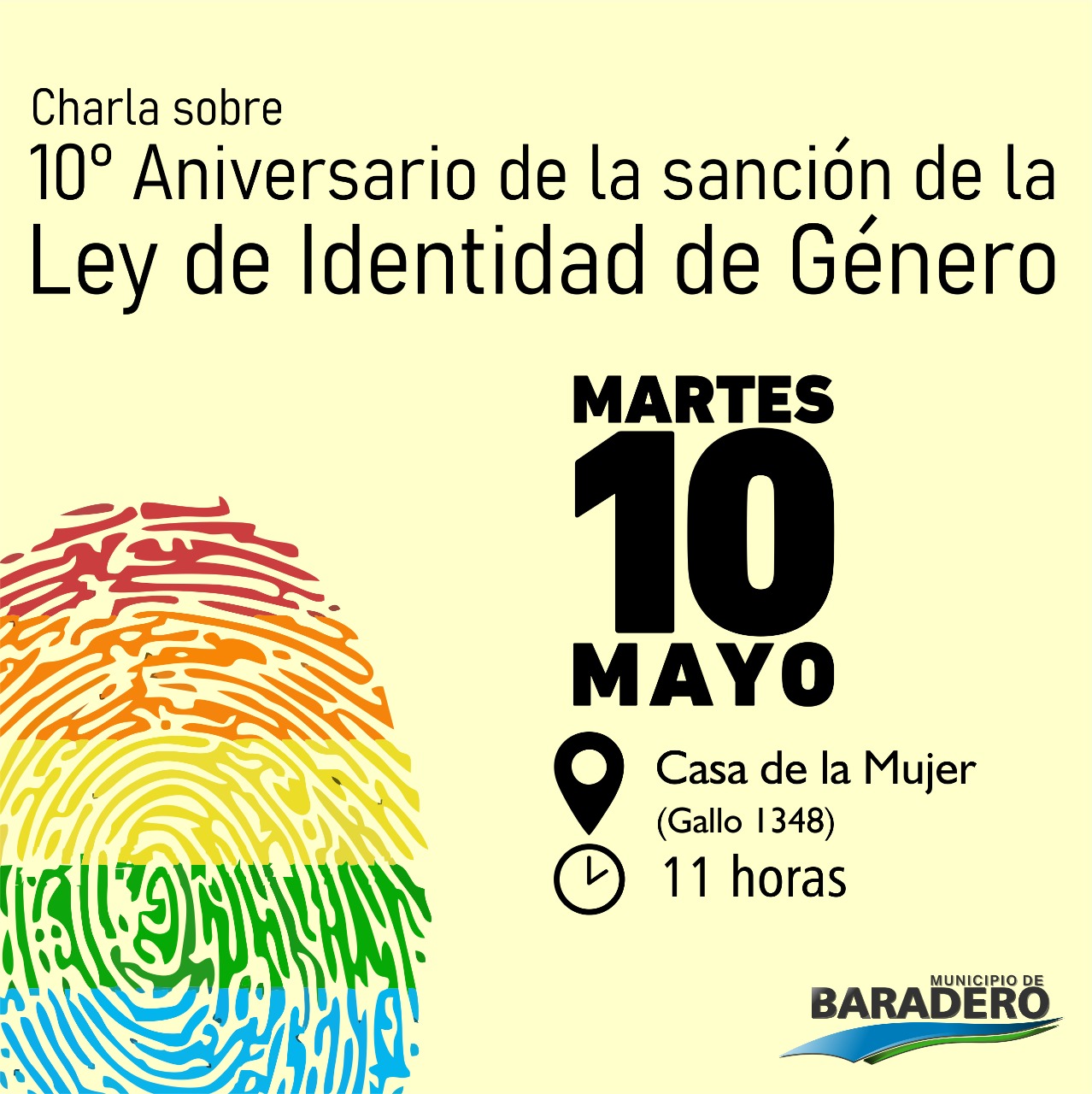 Charla abierta a la comunidad sobre el 10° aniversario de la sanción de la Ley de Identidad de Género