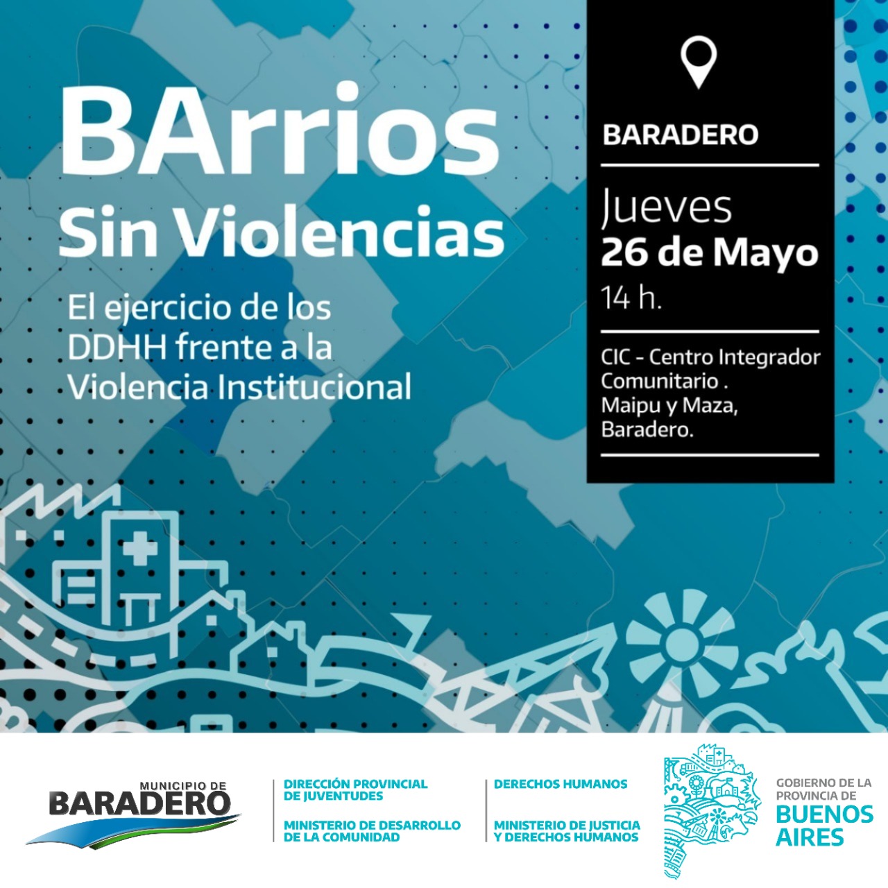 Derechos Humanos | Se realizará en Baradero el programa “Barrios sin Violencias”