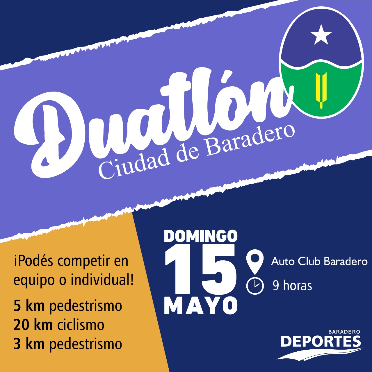 Duatlón “Ciudad de Baradero”: están abiertas la inscripción para el evento deportivo