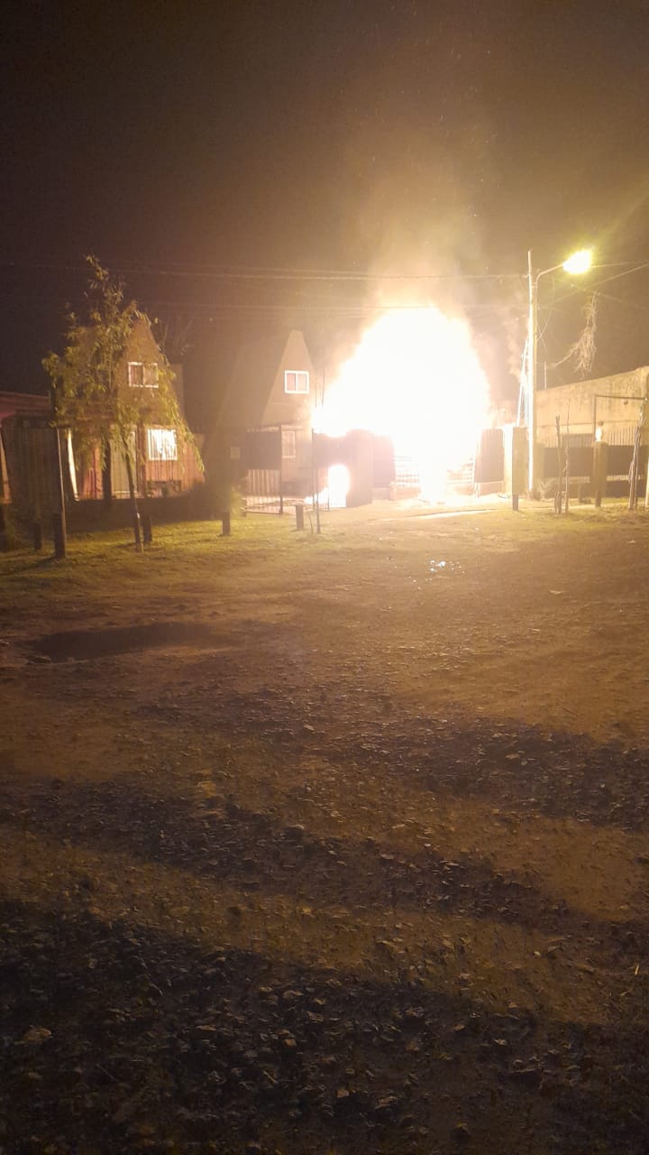 Incendio de cabaña