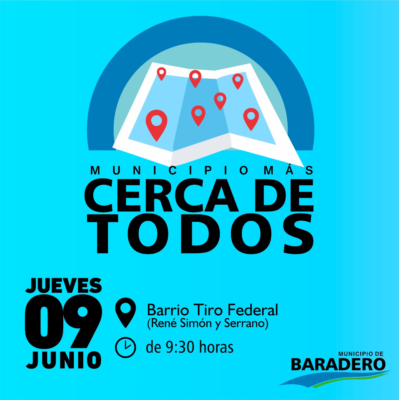 Municipio Más Cerca de Todos en el barrio Tiro Federal
