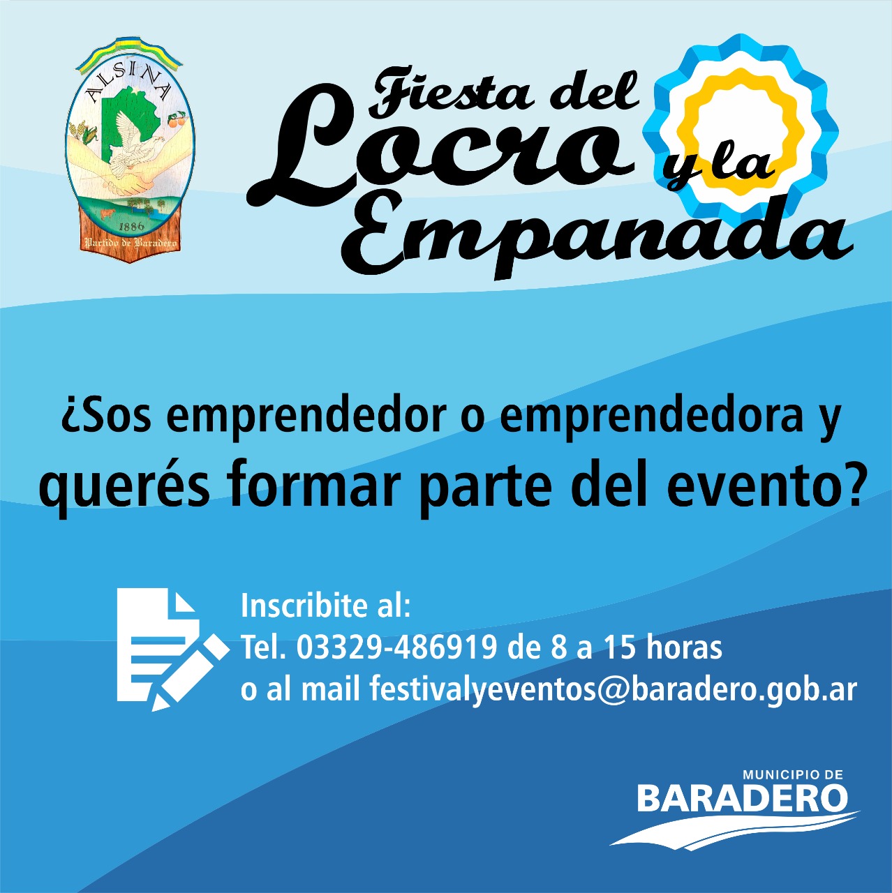 Inscripción de emprendedores para la Fiesta del Locro y la Empanada en Alsina