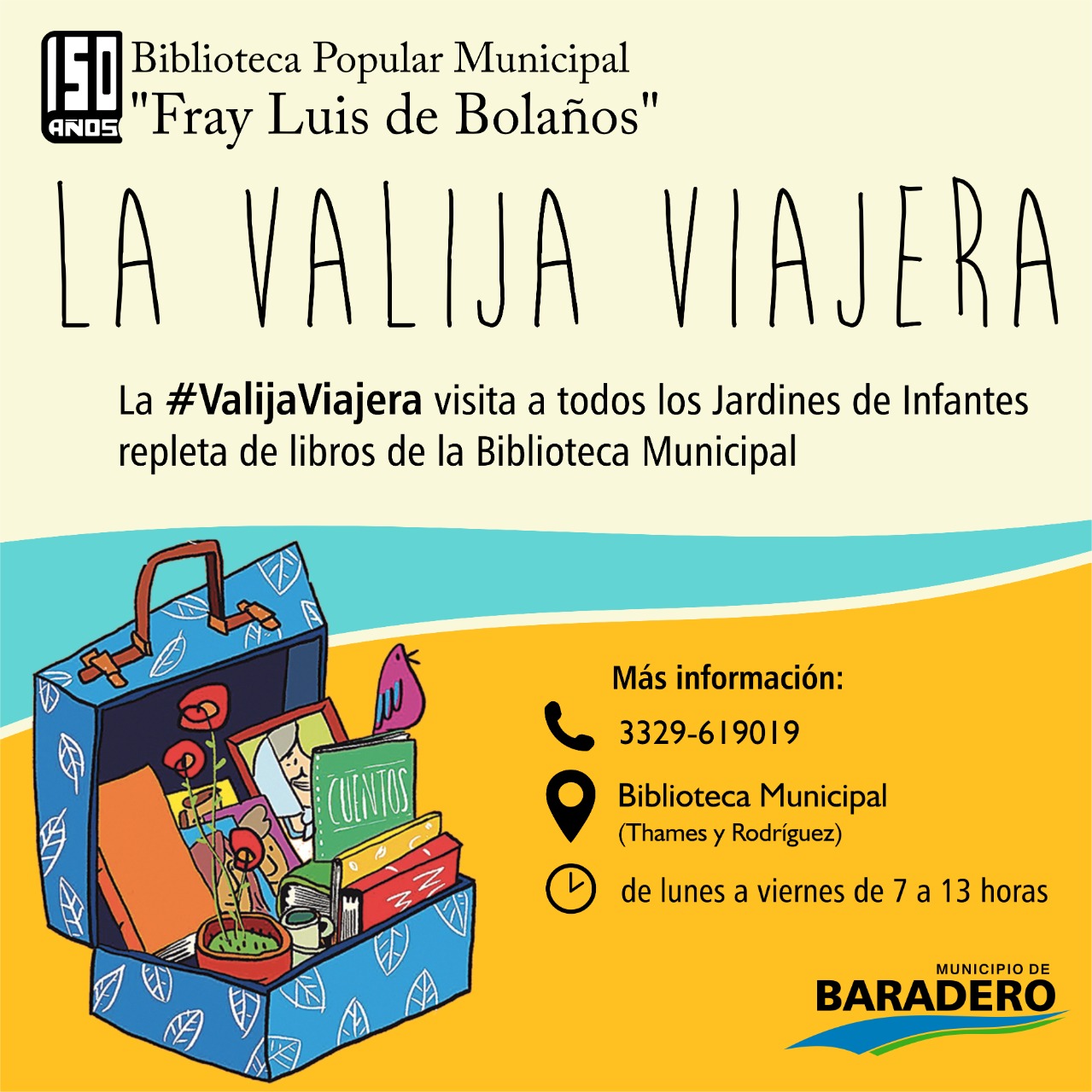 El municipio desarrolla actividades en el marco de los 150 años de la Biblioteca Popular Municipal “Fray Luis de Bolaños”