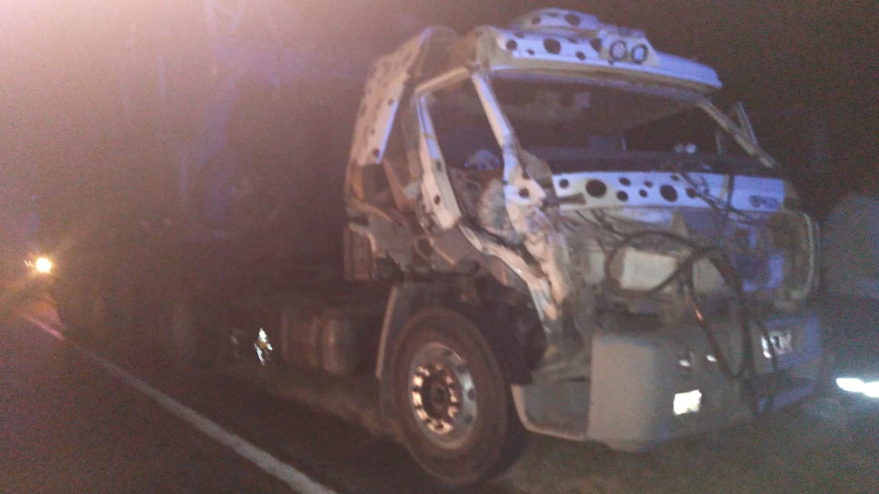 Accidente entre Camiones
