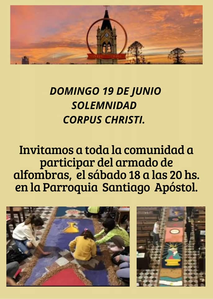 Iglesia Santiago Apóstol invita a la comunidad a participar.