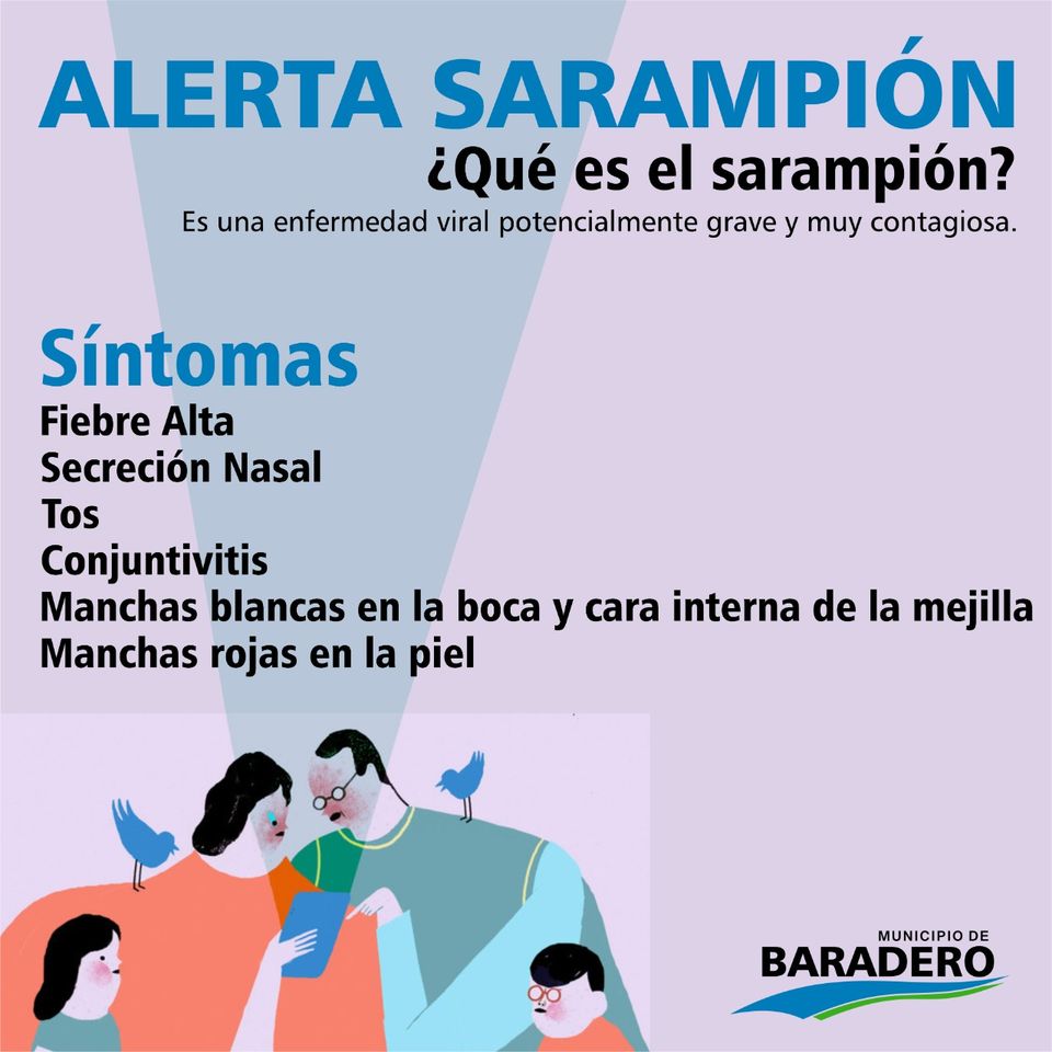 La vacunación contra el #sarampión es totalmente gratuita en todos los Centros de Salud de #Baradero ?
