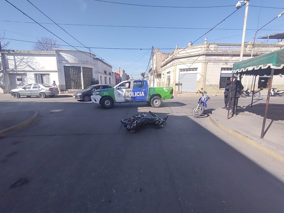 Accidente entre motos