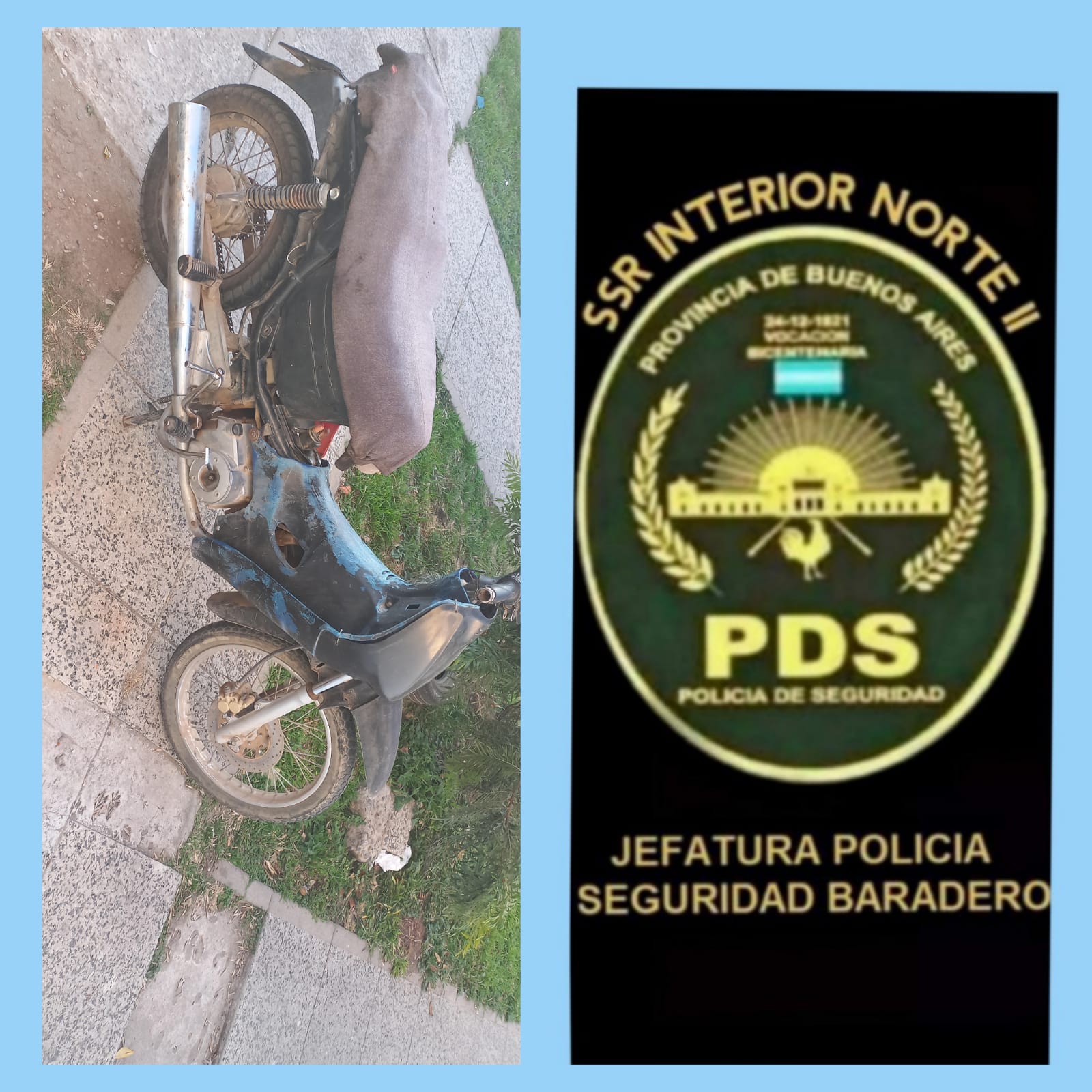 Recuperaron moto con pedido de captura