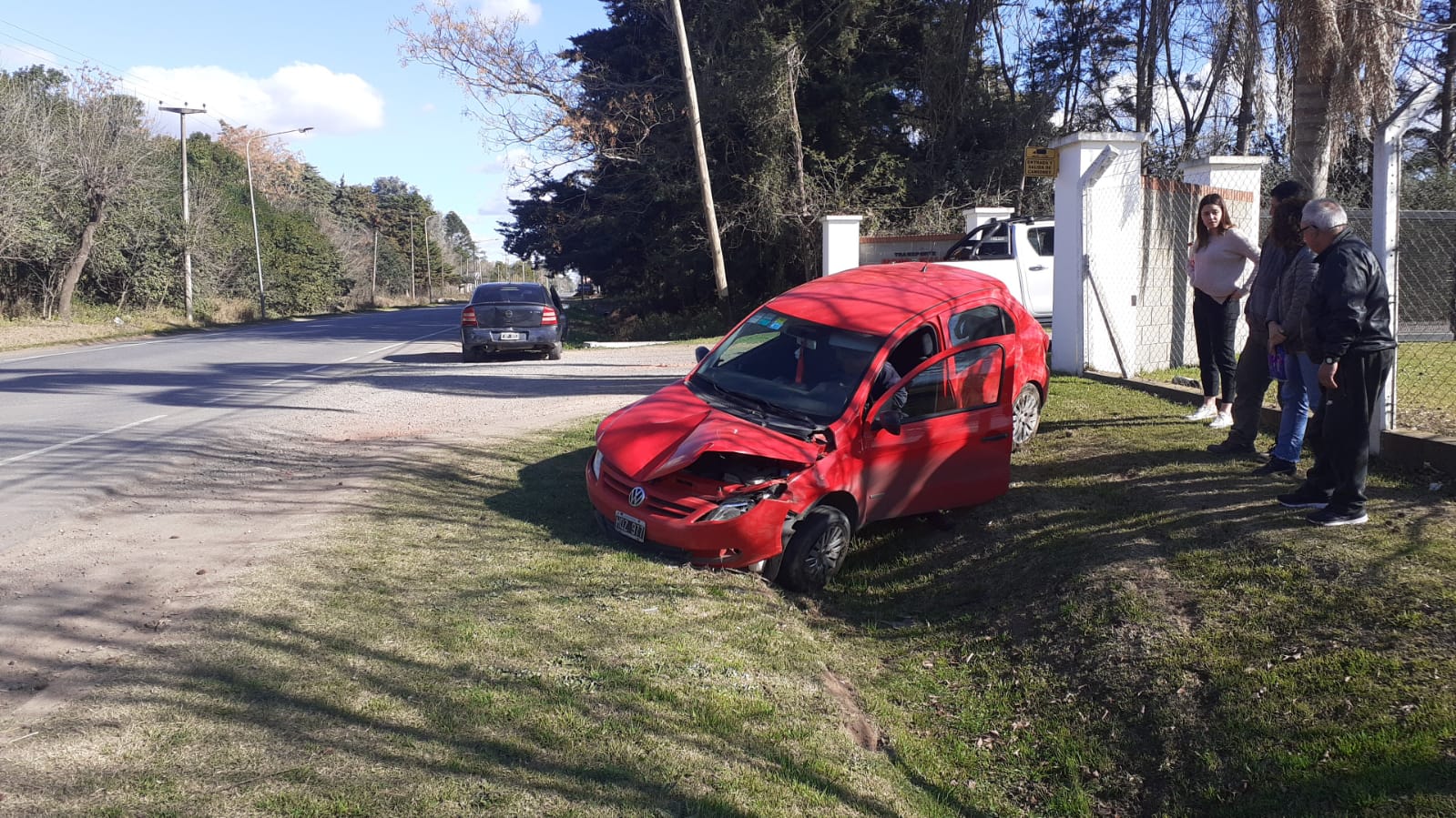 Despiste de vehículo en el acceso