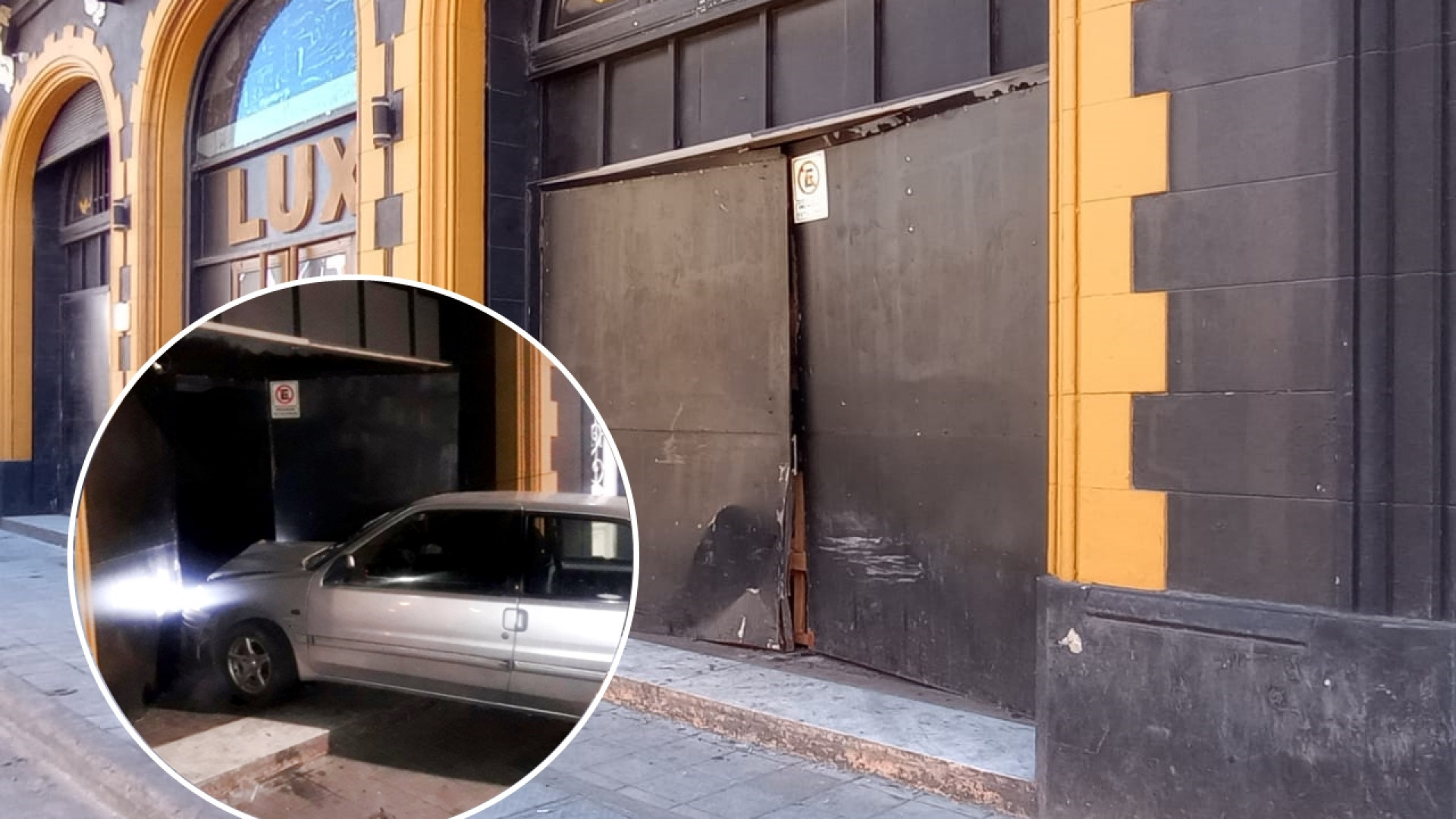 Podría haber sido una tragedia: Un auto embistió el frente de una disco y atropelló a un joven